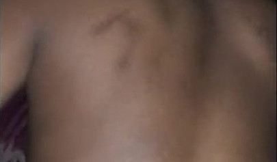 Kinky ebony amateur sucks it deep but then takes a king size dick up her asshole