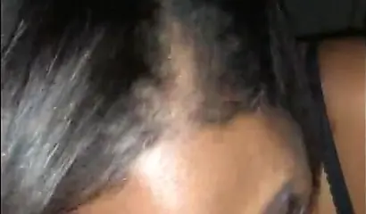 Kinky ebony amateur sucks it deep but then takes a king size dick up her asshole