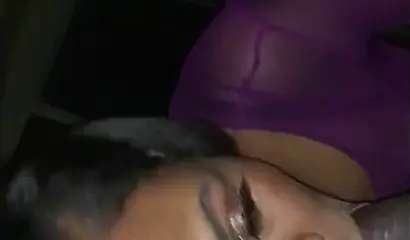 Kinky ebony amateur sucks it deep but then takes a king size dick up her asshole