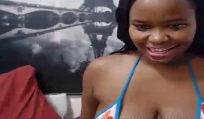 Chubby black girls with huge tits and round asses strip naked on live sex cams