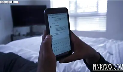 Dazzling blonde ebony Melrose Foxxx gives an amazing blowjob to a massive dick