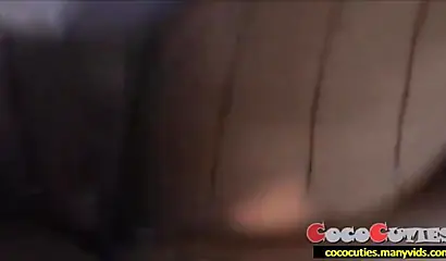 Chubby ebony amateur enjoys rubbing her clit before taking a hard rod balls deep