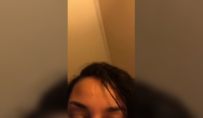 Sexy ebony instagram model showers nude and seduces the audience with her body