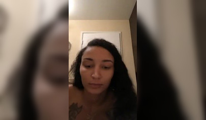 Sexy ebony instagram model showers nude and seduces the audience with her body