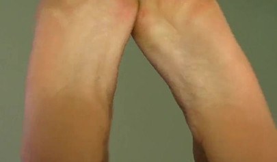 Two cute ebony girls have fun with each other and show off their beautiful feet