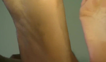 Two cute ebony girls have fun with each other and show off their beautiful feet