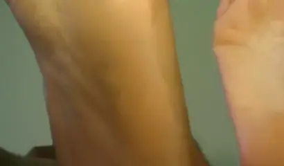 Two cute ebony girls have fun with each other and show off their beautiful feet