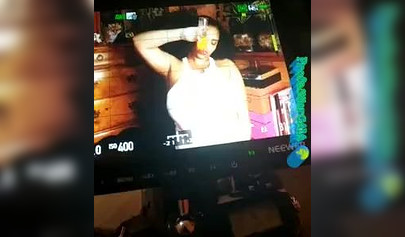 Compilation video of a curvy amateur black babe with a pair of gorgeous big tits