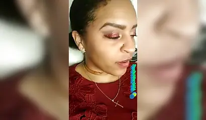 Compilation video of a curvy amateur black babe with a pair of gorgeous big tits