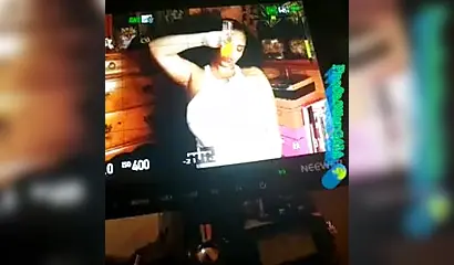 Compilation video of a curvy amateur black babe with a pair of gorgeous big tits