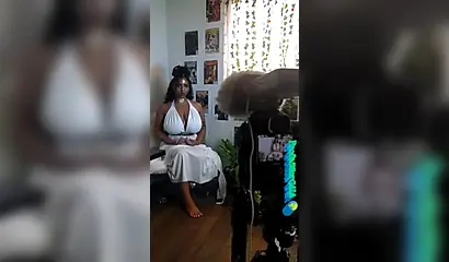 Compilation video of a curvy amateur black babe with a pair of gorgeous big tits