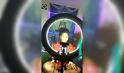 Compilation video of a curvy amateur black babe with a pair of gorgeous big tits