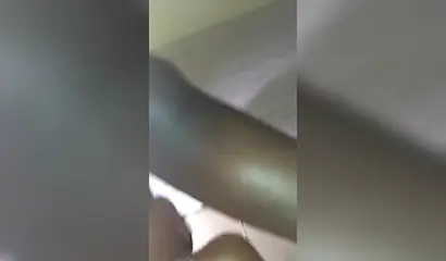 Lusty black girl enjoys giving a sloppy blowjob before being railed from behind