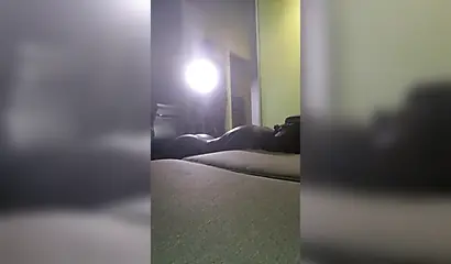 Lusty black girl enjoys giving a sloppy blowjob before being railed from behind