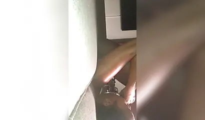 Lusty black girl enjoys giving a sloppy blowjob before being railed from behind