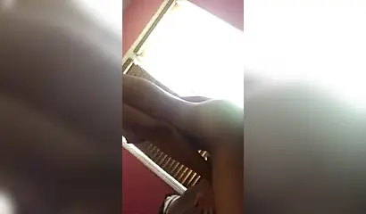 Horny black amateur chick enjoys having her tight pussy fucked long and rough