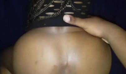 Ebony amateur slobbers on a big black cock before taking it balls deep in her cunt