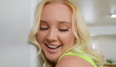 Blonde and ebony scissoring and licking wet holes