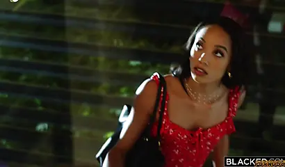 Two white brunettes are going crazy with a black cock