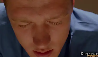 Horny blonde makes her husband cuckold and cheats on him