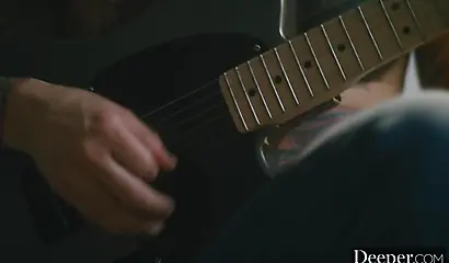 Adorable black whore is getting fucked by a tattooed guy