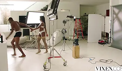 Glamorous model Ana Foxxx gets fucked hard by BBC