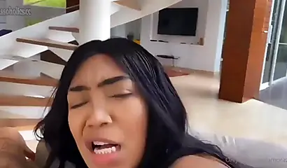 Busty wife satifying her hubby and taking his dick in her cunt