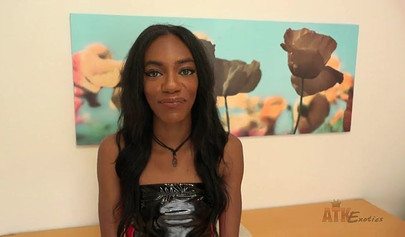 Skinny ebony girl Chanel Skye show you her tight slits