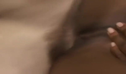 Monique enjoys an interracial workout in the gym