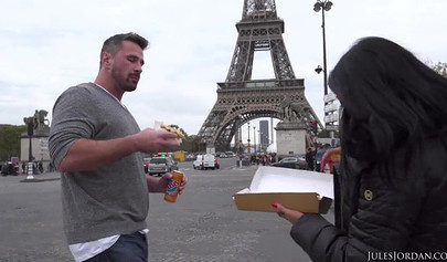 Canella Skin opens her ass for sin at French hotel