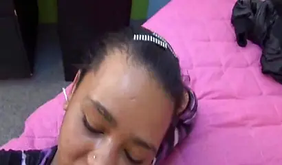 Cheating wife is having fun with a black jock on the bed