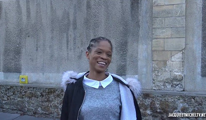 Petite ebony cutie in sexy stockings gets fucked hard