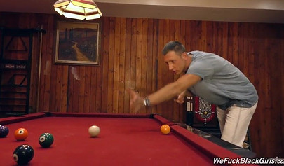 Ebony bitch Jezabel Vessir covered with cum after a hot sex