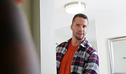 Two black whores are sharing a huge white cock in threesome