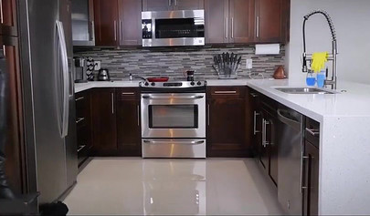 Black housewife is sucking a white cock and serving her hubby