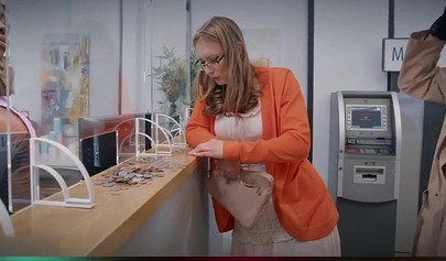 Blonde ebony Breyana Moore is getting fucked and riding a cock