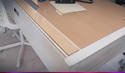 Blonde ebony Breyana Moore is getting fucked and riding a cock