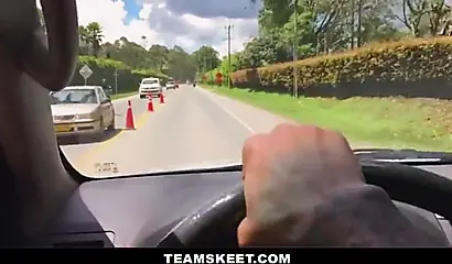 Janeth Black gets her hairy pussy fucked after a hot blowjob