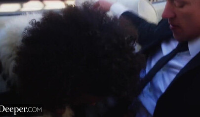 Sexy stripper Alina Ali gets fucked in a car by her boss