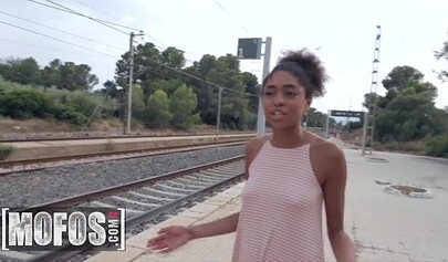 Sexy Luna Corazon loves fucking a huge French dick in public