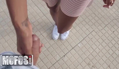 Sexy Luna Corazon loves fucking a huge French dick in public