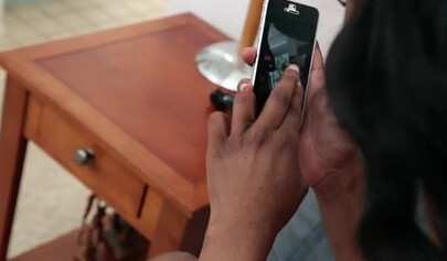 Smoking hot ebony teen gets rammed by her stepbrother