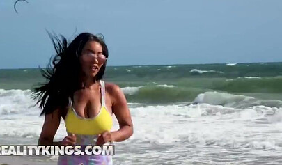 Jenna Foxx gets titfucked and rammed in the toilet