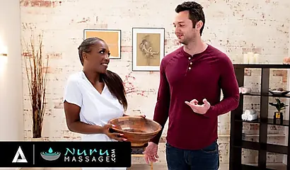 Ebony Yoga Babe Bangs Teammate