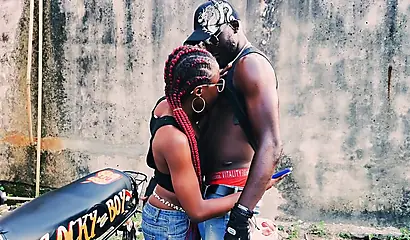 Petite Vera Seduces a Big Black Cock on a Biker Tour