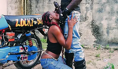 Petite Vera Seduces a Big Black Cock on a Biker Tour