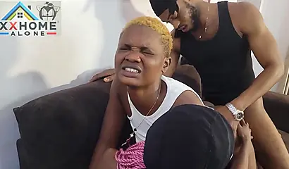 Vera skips class for a wild threesome with her stepbrother and friend