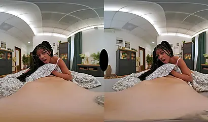Despertando a esta joven belleza de ébano