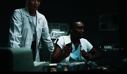 La diosa negra Zaawaadi eyacula sobre Veronica Leal.